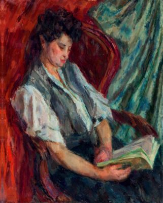 Eugeniush Eibisch, Kobieta czytająca A Woman Reading